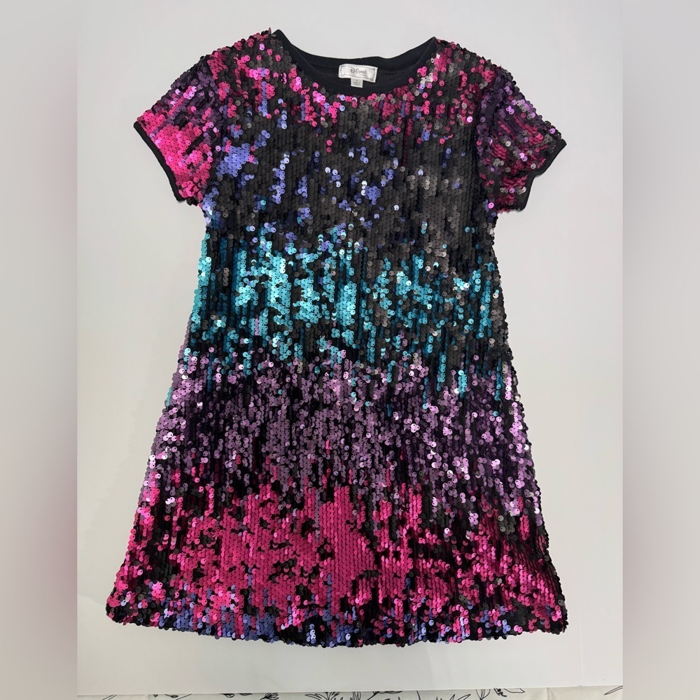 D-Signed Disney Sequin Girls Dress Size Medium